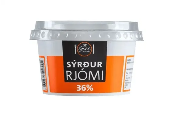 Ms sýrður rjómi 180 gr 36%