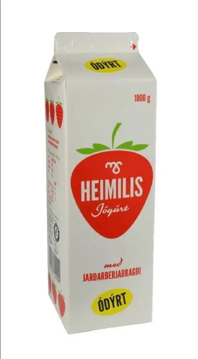 Ms jógúrt jarðarberja 1 ltr