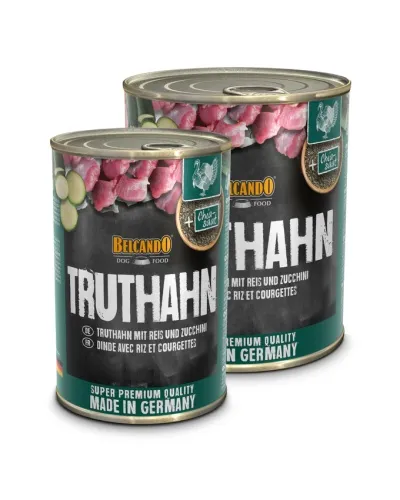 Belcando Super Premium blautfóður í dósum 400 gr. - Belcando Turkey & Rice 400g dós