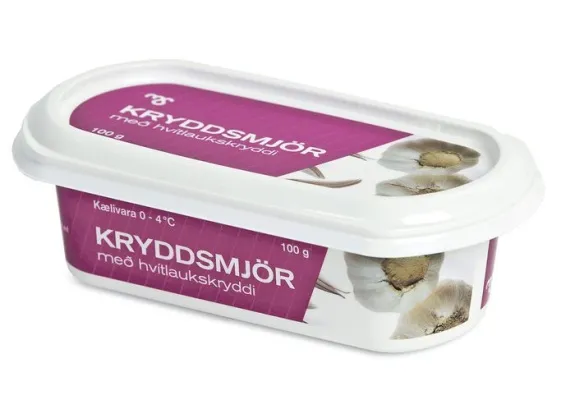 MS Kryddsmjör m/hvítlauk 8x100g