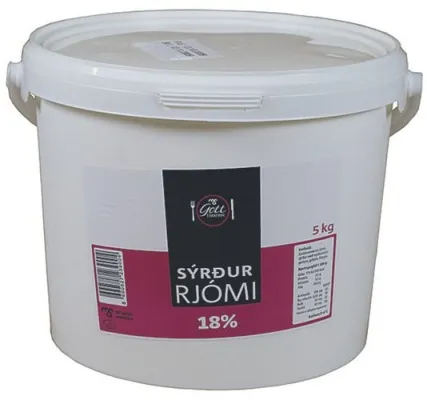 MS Sýrður rjómi 18% 5ltr