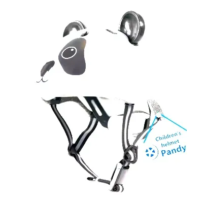 HUDORA Barnahjálmur -Pandahjálmur | 2 stærðir - 48-52