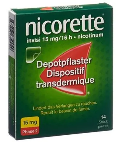 Nicorette Invisi forðaplástur 15mg/16kls 14stk