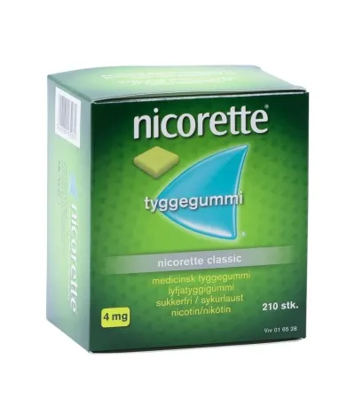 Nicorette Classic tyggigúmmí 4mg 210stk