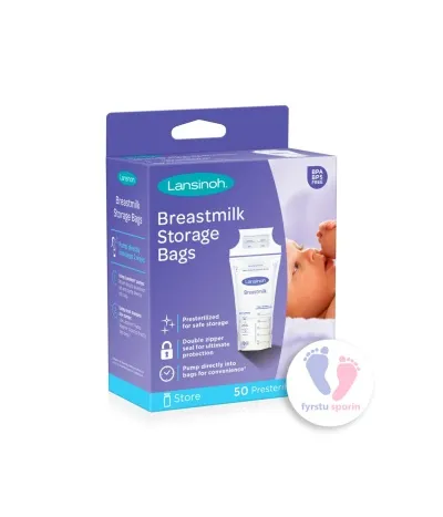 Lansinoh Geymslupokar Fyrir Brjóstamjólk 50stk