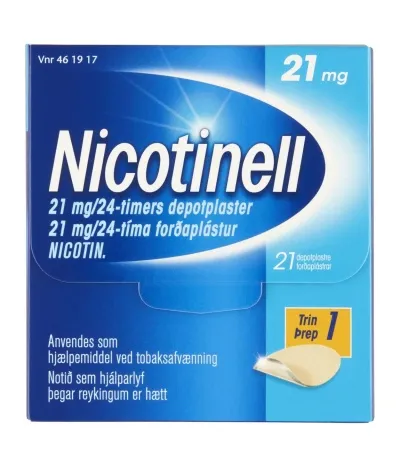 Nicotinell Forðaplástur 21 mg/24klst 21stk