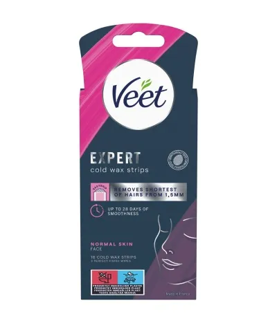 VEET Expert Vaxstrimlar f.Andlit 16stk