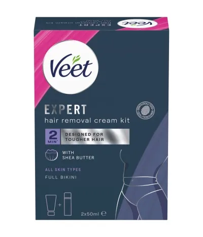 VEET Expert Háreyðinga kit f/bikinisvæði 2x50ml