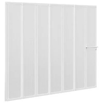 Samanfellanlegt Skilrúm fyrir Bað og/eða Sturtu 140x168 cm 7 Þiljur með Handklæðaslá
