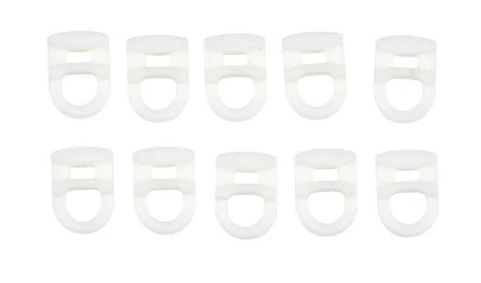 FLEXI gardínurennur í brautir 10 stk í pakka hvítt