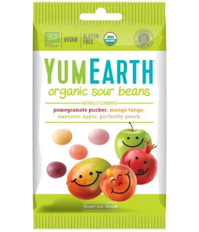 YumEarth Lífrænir Súrir Dropar 50gr.