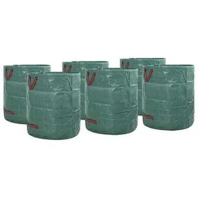 vidaXL Garðruslapokar 12 pcs Grænn 67 x 67 x 75,5 cm Pólýprópýlen