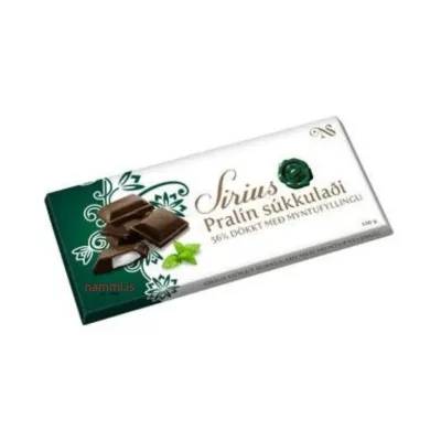 Sirius Pralin 56% / Mint filling (100 gr.)
