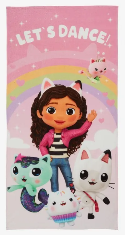 GABBY'S DOLLHOUSE myndahandklæði 70x140 cm