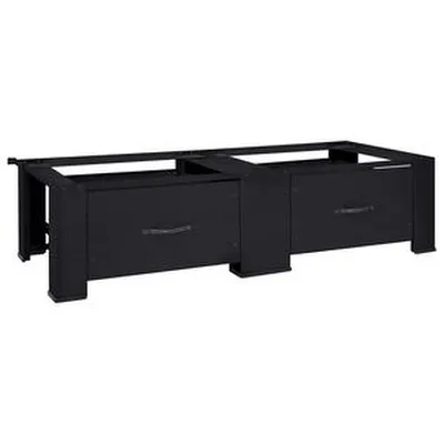 vidaXL Þvottavéla pedestall 2 pcs Svart 127 x 54,5 x 32,5 cm Stál