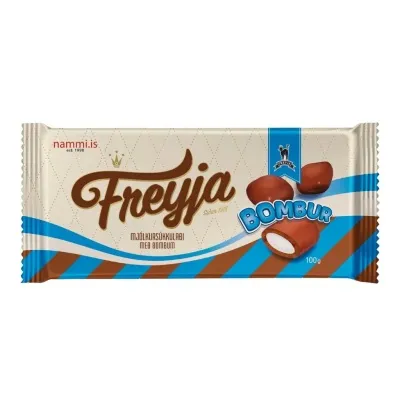 Freyja chocolate with Bombur / 100 gr