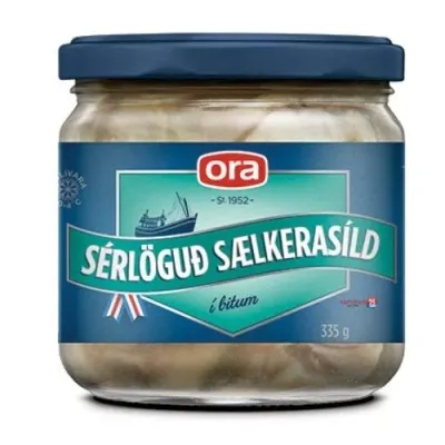 Ora Sérlöguð Sælkerasíld / Herring Gourmet in bits (335 ml.)