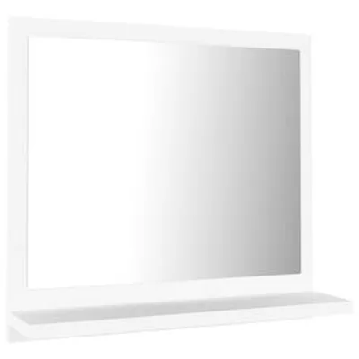 804553 vidaXL Bathroom Mirror White 40x10,5x37 cm Chipboard