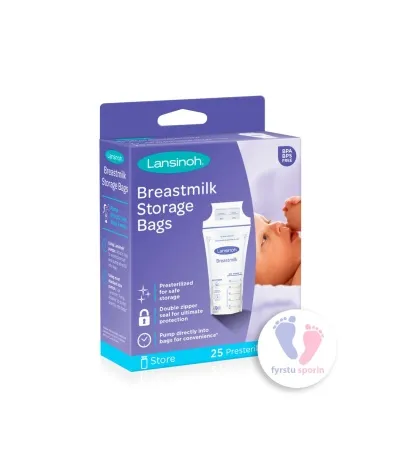 Lansinoh Geymslupokar Fyrir Brjóstamjólk 25stk