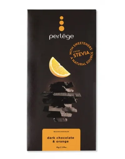 Perlege Dökkt súkkulaði appelsínubragð sykurlaust 85gr