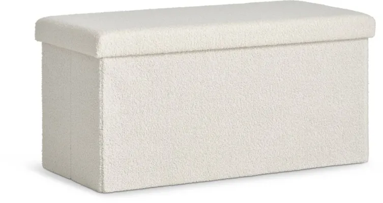 NYSTED skemill m/geymslu 76x38 cm off-white teddy