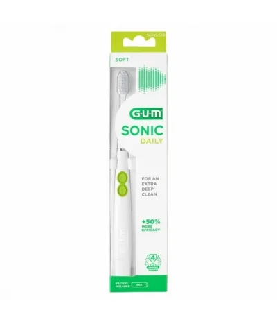 GUM Activital Sonic Batterís Tannbursti Hvítur