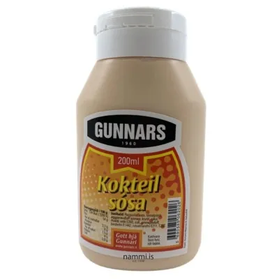 Kokteilsósa sauce / Gunnars Kokteilsósa (200 ml.)