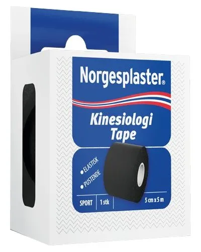 Norgesplaster Kinesio Tape Svart