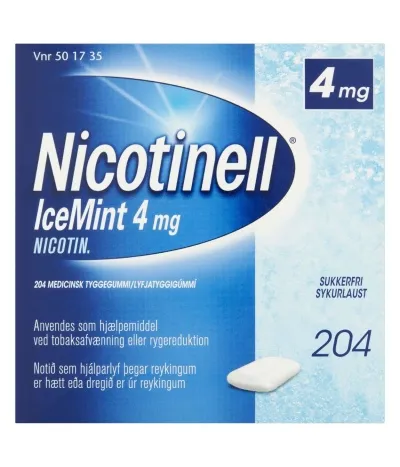 Nicotinell IceMint tyggigúmmí 4 mg 204 stk