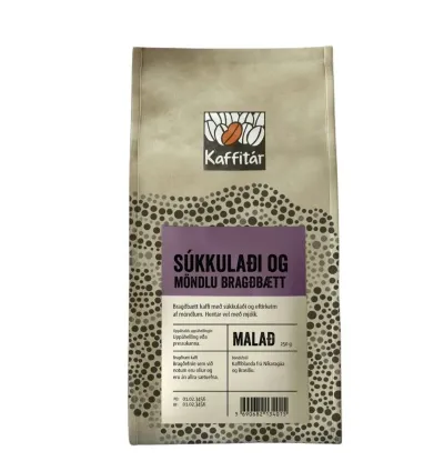 Súkkulaði og Möndlu Bragðbætt / 250 gr Grinded