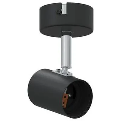 vidaXL Loftskastari með sviðsljósum Svartur 6,5 x 6 x 11,5 cm metal