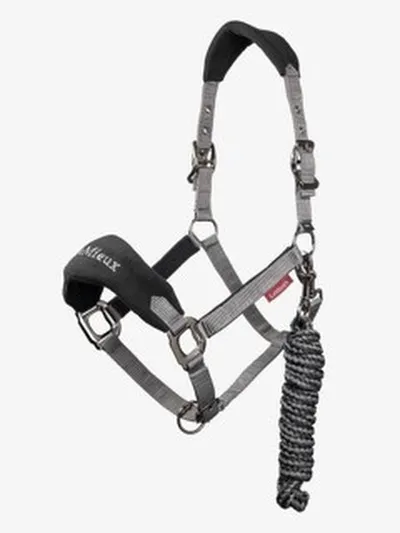 Lemieux - Vogue Headcollar &amp; Leadrope - Black - Pony