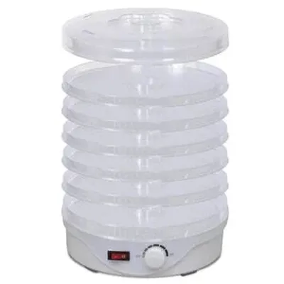 vidaXL matarþurrkari Kringlótt 250 W 6 bakkar