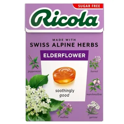 Ricola Villiblóm/Eldflower með Stevia 45gr