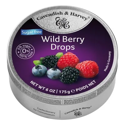 C&H Wild Berry Drops Sykurlausir 175gr