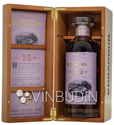 Edradour 25 ára afmælisútgáfa í trékassa