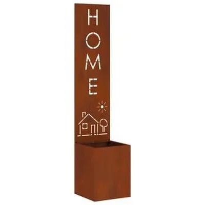 vidaXL Garðs búnað skjár Útskurður Rusty 32 x 32 x 150 cm Veðrað stál