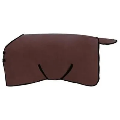 vidaXL Hrossateppa Nokkurns dökk brúnt Pólýester