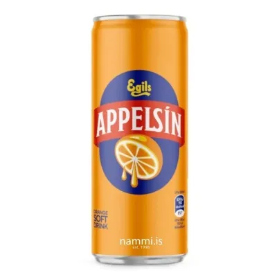 Egils Appelsín 33 cl. / Orange Soft Drink Can