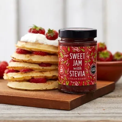 Sweet Jam with Stevia 330 g - Strawberry - No Added Sugar