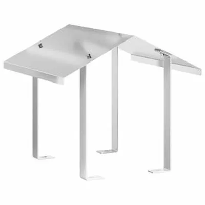 vidaXL Reykháfur Silfur 40 x 40 x 37,5 cm Ryðfrítt Stál