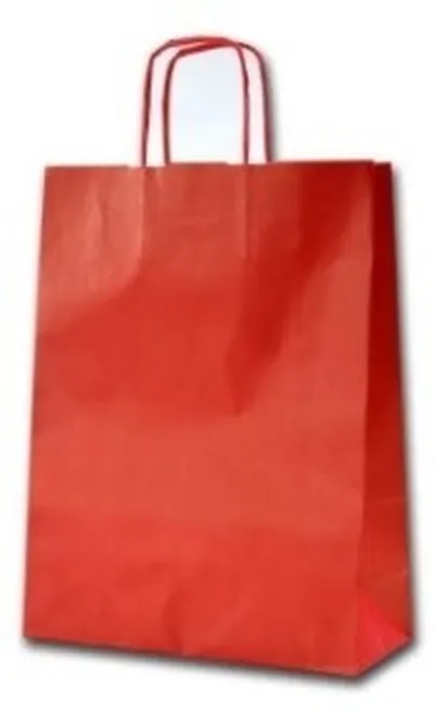 Gjafapoki-Shopper RED 16x7x22cm.(25)