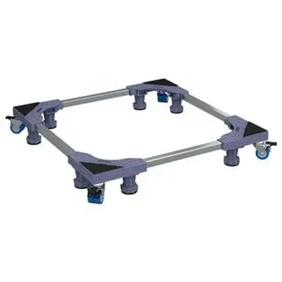 vidaXL Þvottavélabotn Grár 66 x 66 x 12 cm Ryðfrítt Stál