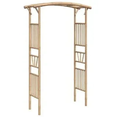 vidaXL Rósabogi Bambus 118x40x187 cm