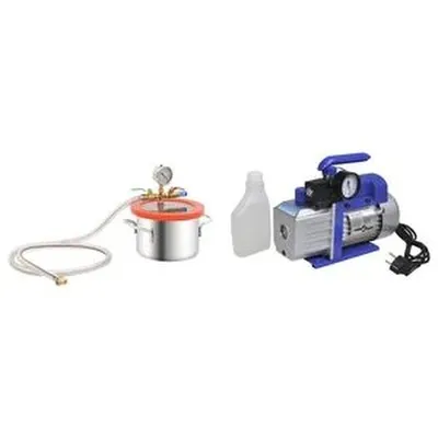 vidaXL Lofttæmihólf með eins-þrepa dælu 3,7 lítrar