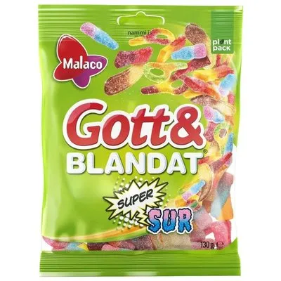 Malaco Gott & Blandat Super Sur / 130gr.