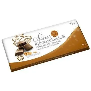 Rjómasúkkulaði - Cream Chocolate with salt & caramel (150 gr.)