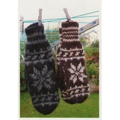 Wool Mittens / KH4 - Blue / Female