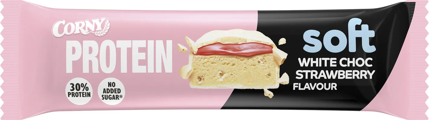 Corny Soft Protein Strawberry White Chocolate 12x45g