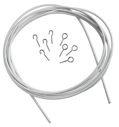 Gardínugormur 3 mtr hvítur